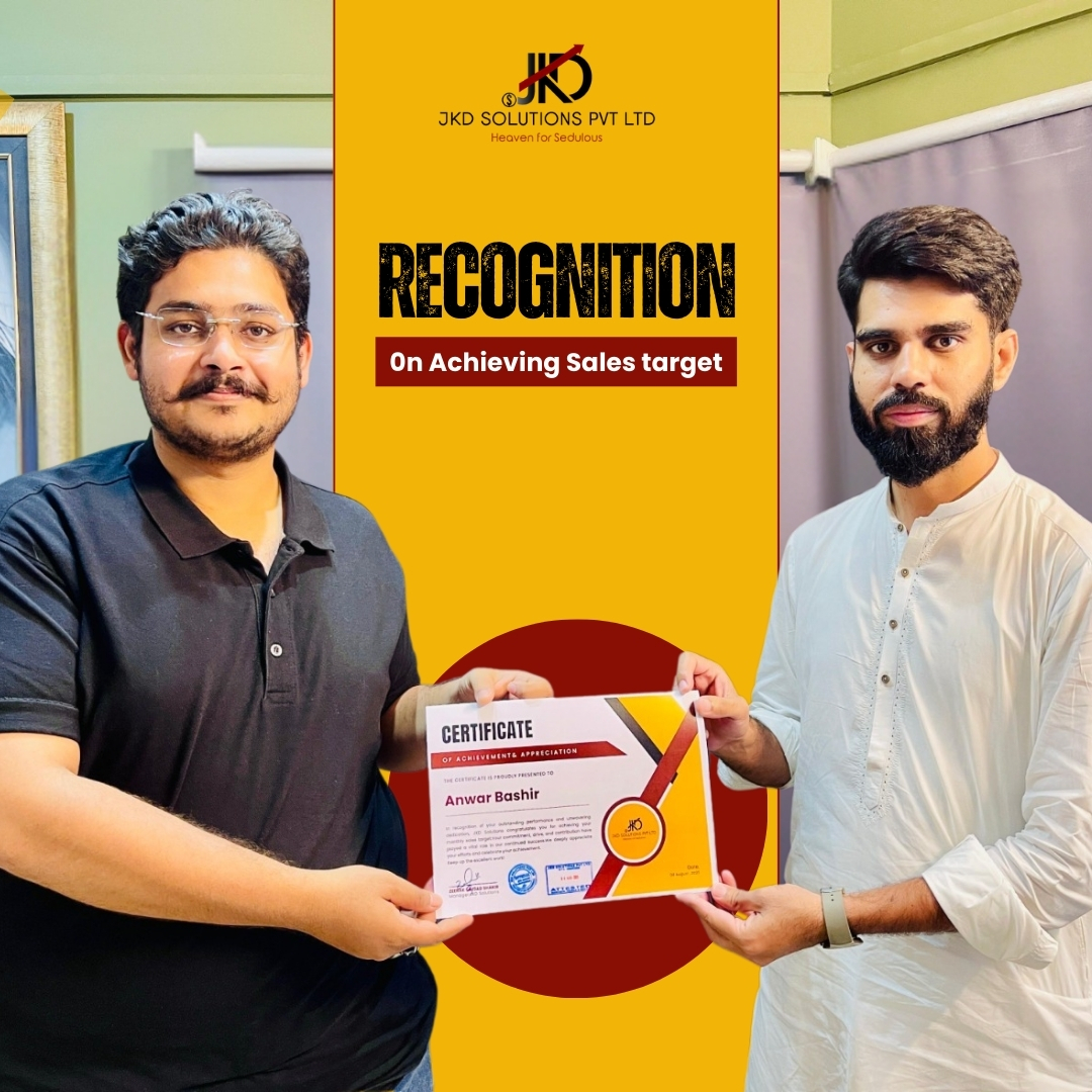 Sales target recognition, certificate handover