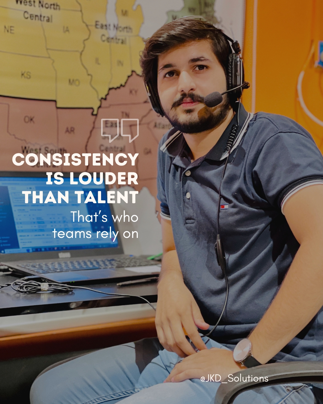 Consistency quote, team spotlight