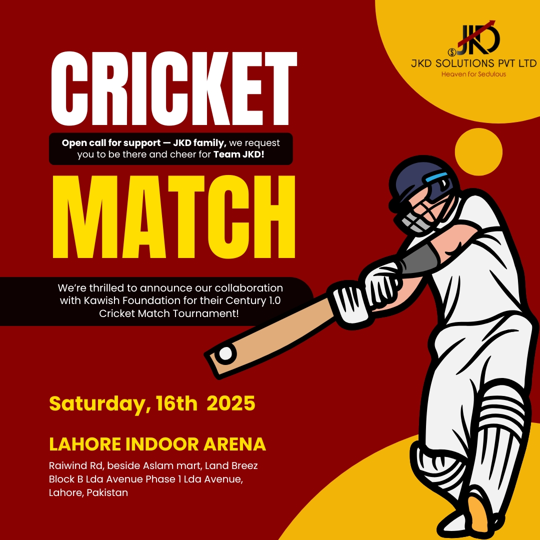 Cricket match announcement with Kawish Foundation
