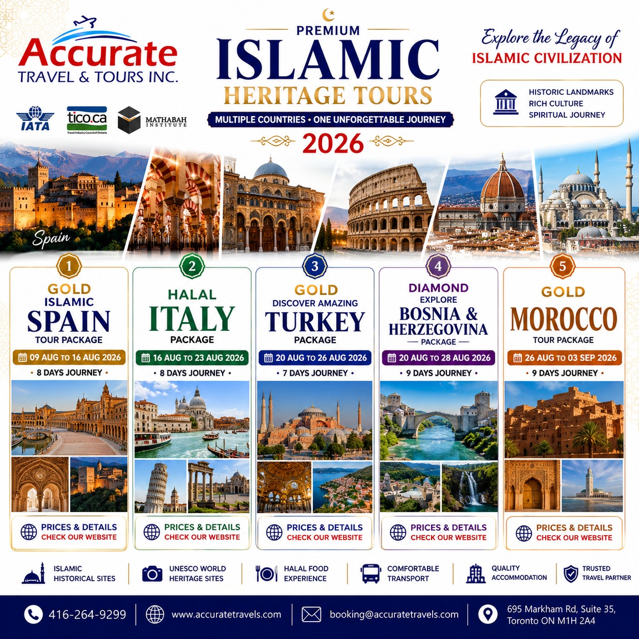 Islamic Heritage 2026, multi-country hero flyer
