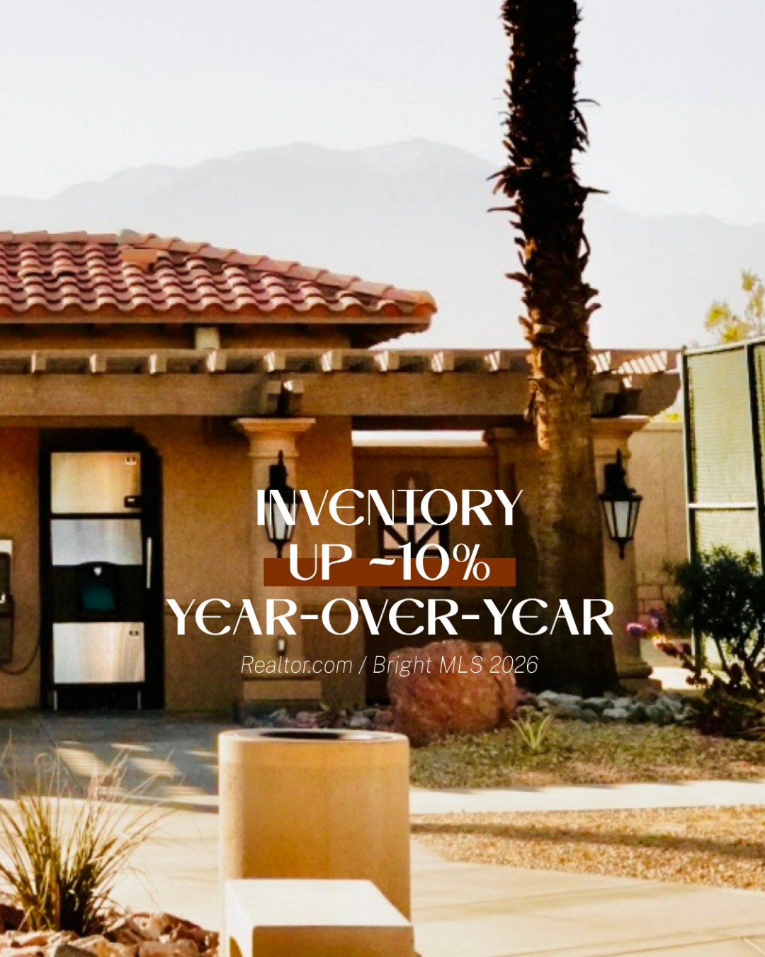 June carousel slide, Inventory up about 10% year-over-year